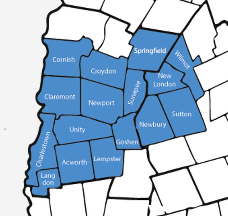 Greater Sullivan Service Area Map